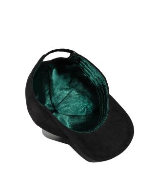 Suede Satin-Lined Baseball Cap (different colours available) Cap